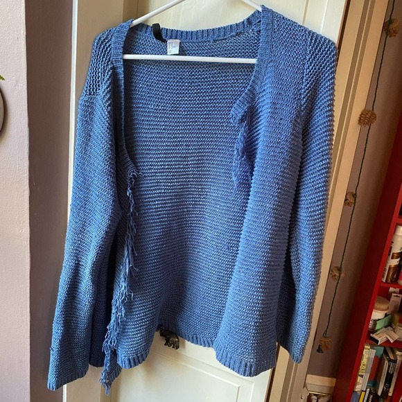 H&M Blue Knit Cardigan Sweater - Picture 2 of 7